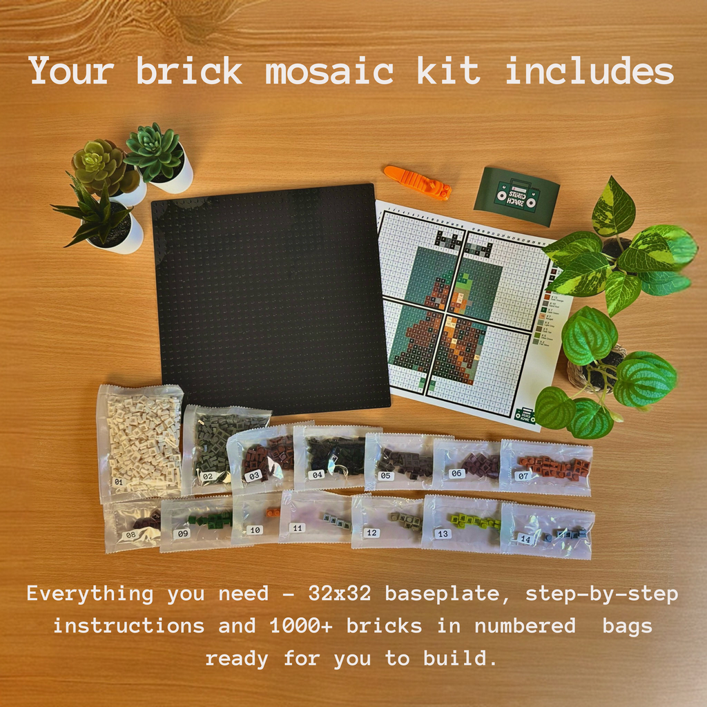 Self Control Buildable Brick Art