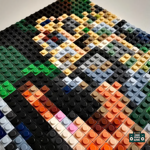 Broken Clocks Buildable Brick Art