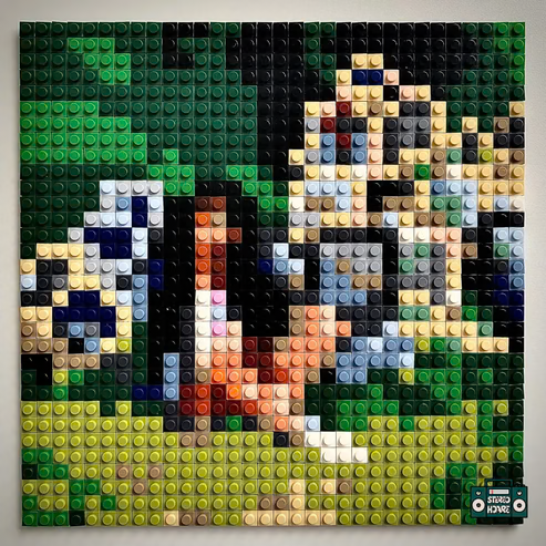 Broken Clocks Buildable Brick Art