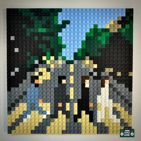 Here Comes The Sun Buildable Brick Art